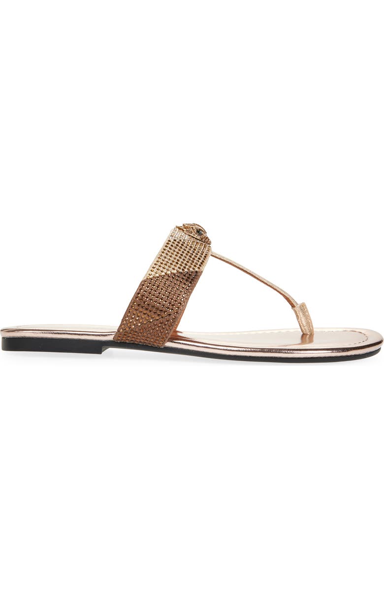 Kurt Geiger London Kensington T-Strap Sandal, Alternate, color, Gold Comb