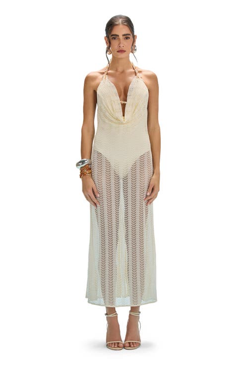 Wave Mesh Beach Dress