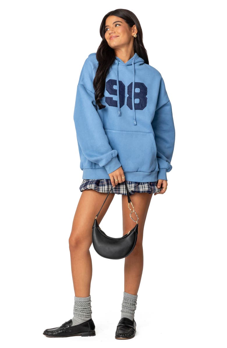 EDIKTED 98 Oversize Hoodie, Alternate, color, Blue