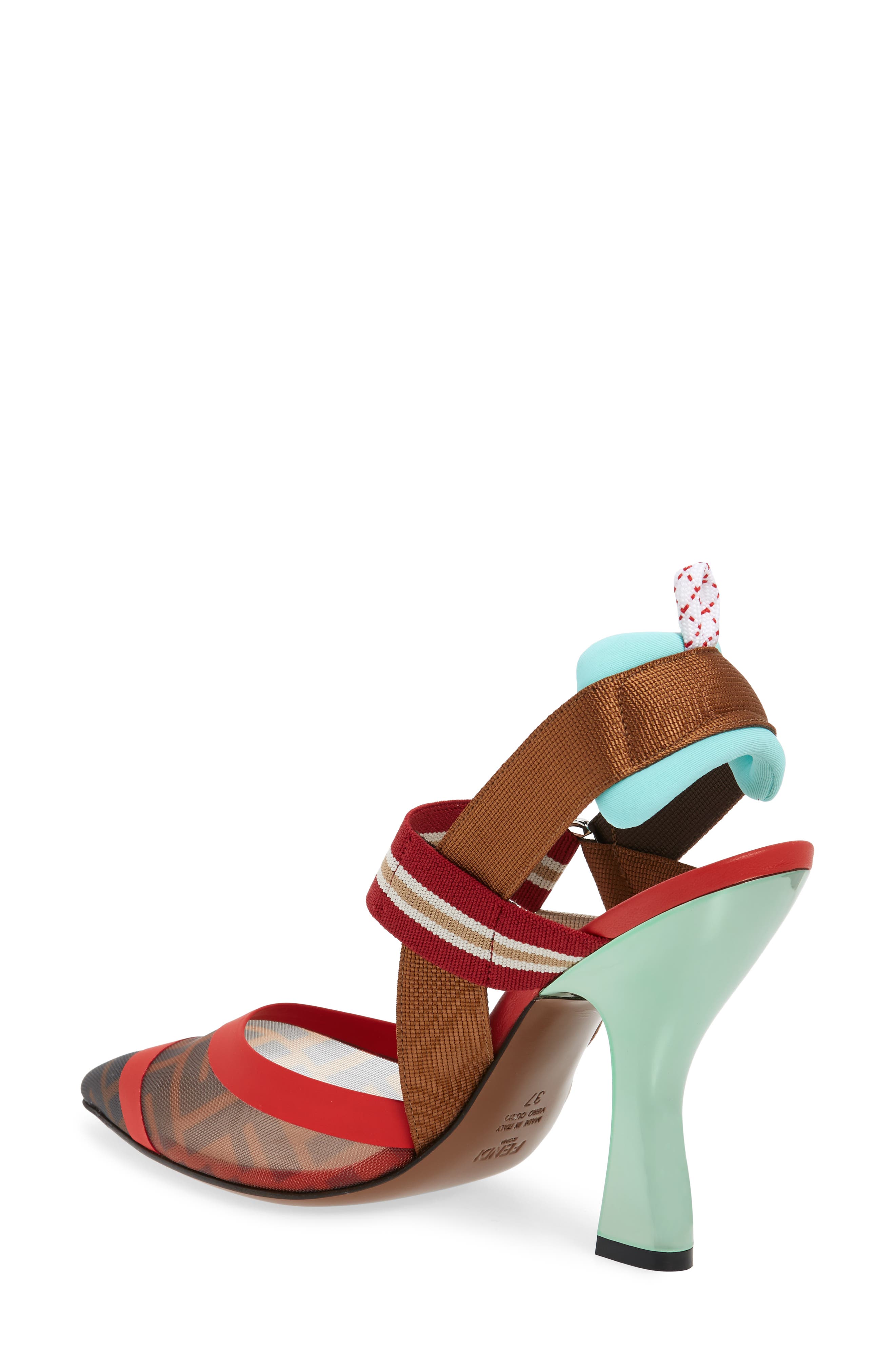 Fendi Colibri Slingback Pump, Alternate, color, 