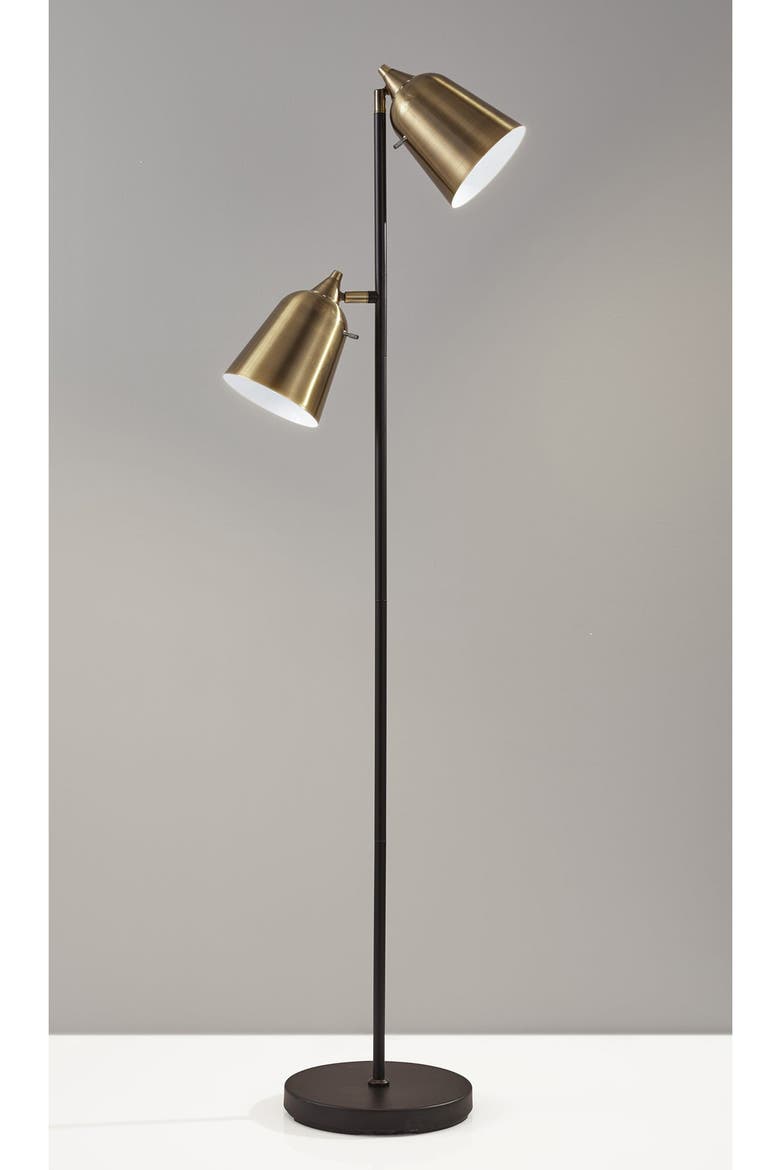 Malcolm Floor Lamp, Alternate, color, MATTE BLACK / ANTIQUE BRASS