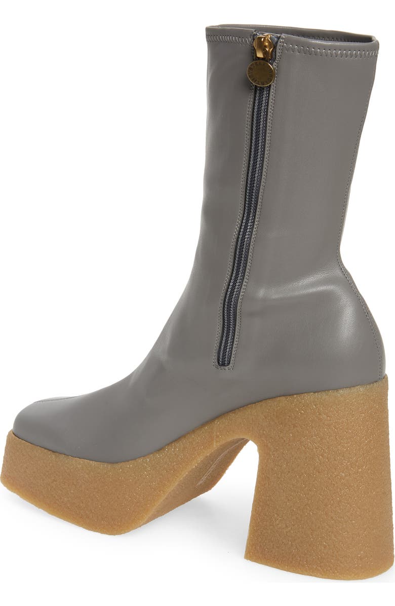Stella McCartney Skyla Square Toe Platform Boot, Alternate, color,