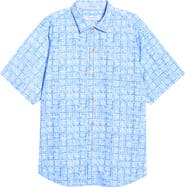 Tommy Bahama Coastal Ease Carrico Tiles IslandZone® Short Sleeve Button-Up Shirt