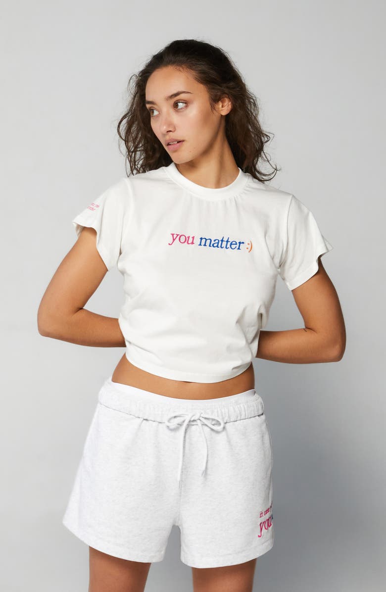 THE MAYFAIR GROUP You Matter T-Shirt, Alternate, color, Cream