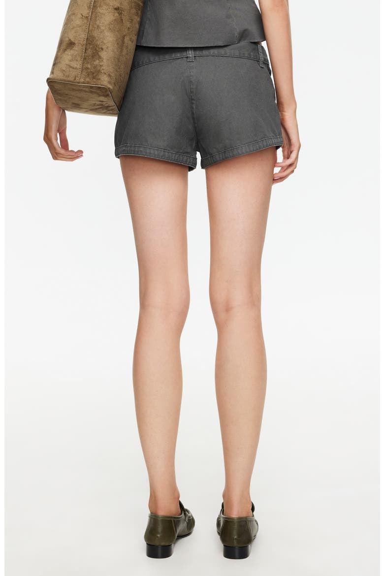 Afterglow Belted Low Rise Shorts, Alternate, color, MOSS