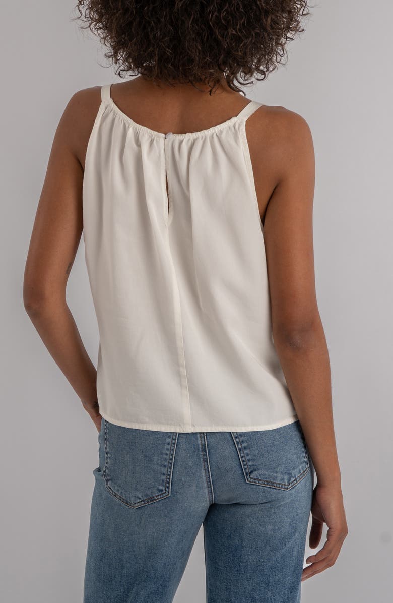 KUT from the Kloth Carmen Ruffle Sleeveless Top, Alternate, color, Cream