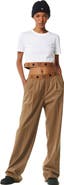 MCM Monogram Pants in Wool Twill