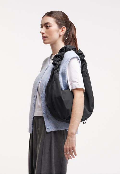 Got Bag Moon Bag Ruffle In Black