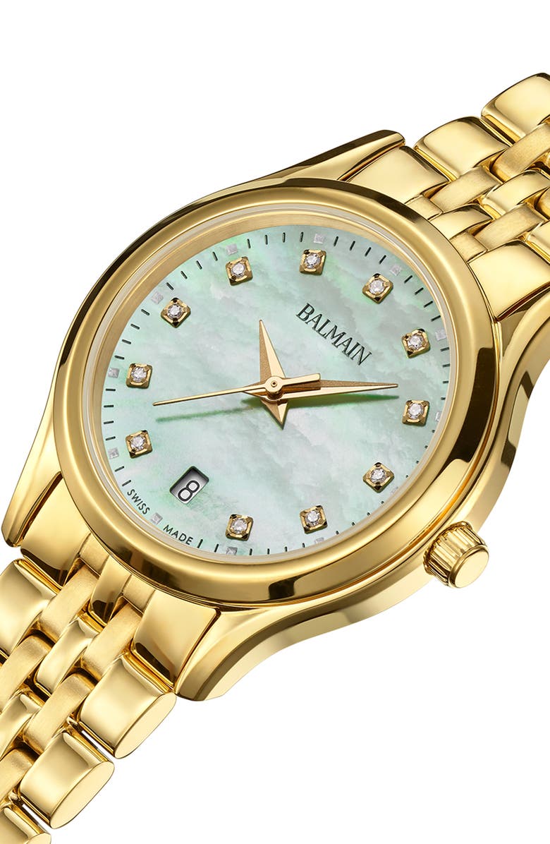 BALMAIN WATCHES Beleganza Diamond Bracelet Watch, 28mm, Alternate, color,