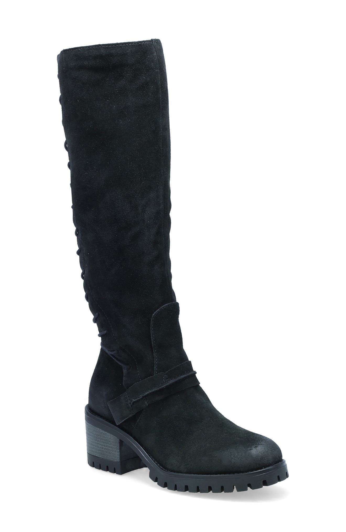 Miz Mooz Mavis Knee High Lace-Up Shaft Boot, Main, color, 