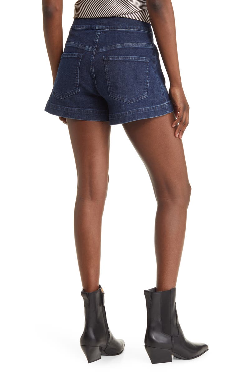 FRAME Le Hardy Welt Pocket High Waist Denim Shorts, Alternate, color,