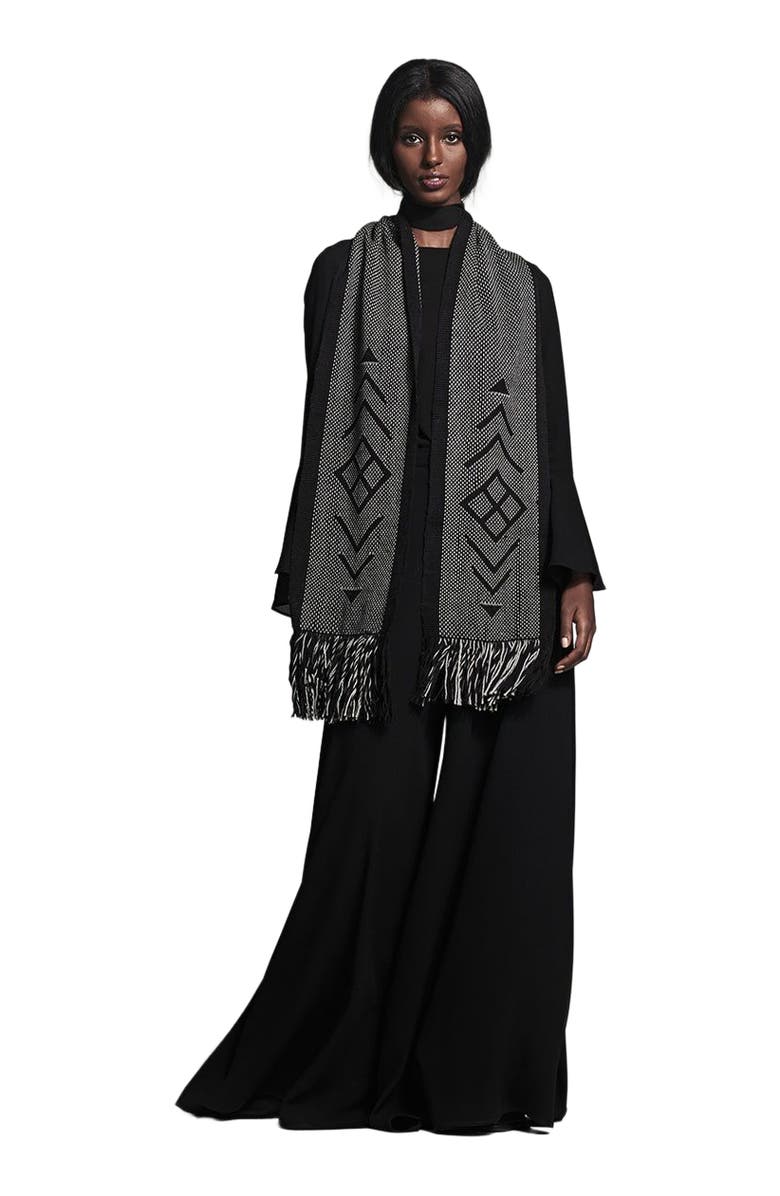 Voz Mapu Scarf, Main, color, Black/Charcoal