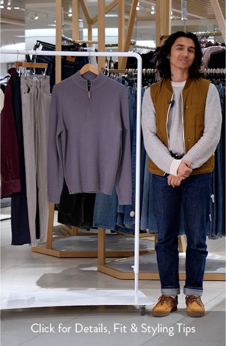 Hillcrest Quarter Zip Pullover Sweater, sales video thumbnail