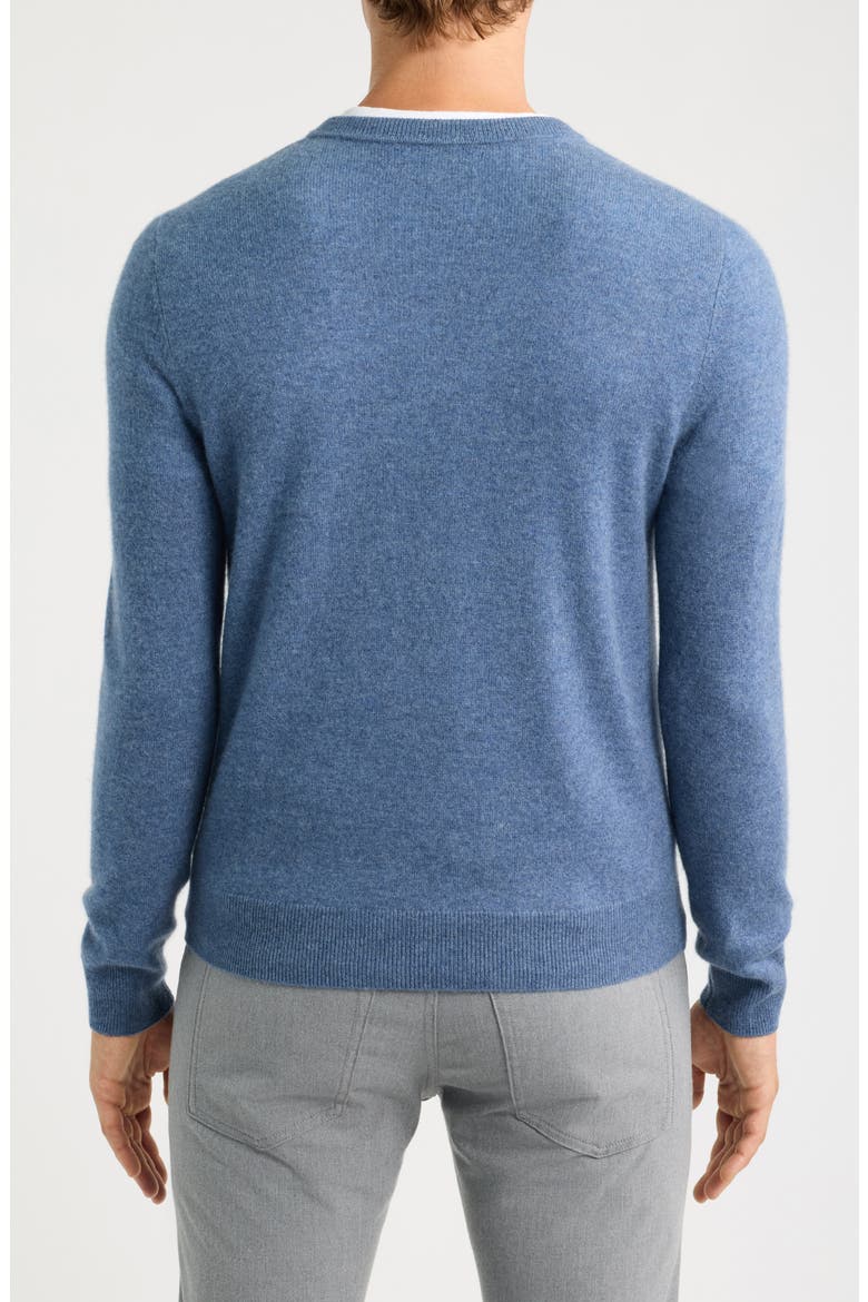 Cashmere V-Neck Sweater, Alternate, color, BLUE MOONLIGHT HEATHER