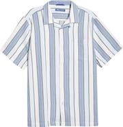 Tommy Bahama Santorini Stripe Cotton Blend Button-Up Shirt