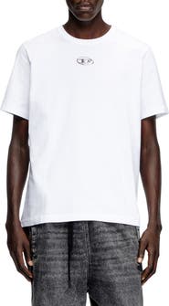DIESEL® Metallic Oval D Logo T-Shirt