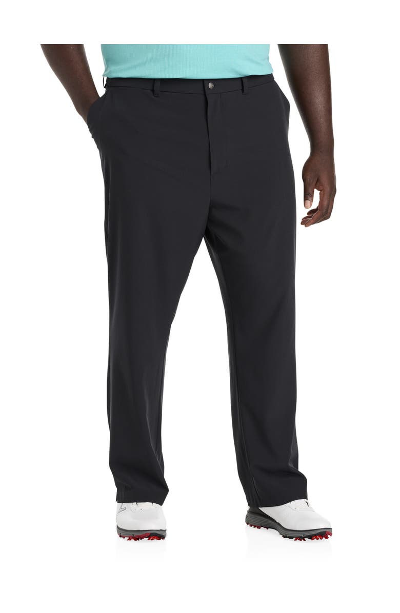 Callaway Big & Tall Flat-Front Golf Pants, Main, color, Caviar
