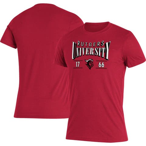 Men's adidas Scarlet Rutgers Scarlet Knights Along The Shadow Tri-Blend T-Shirt