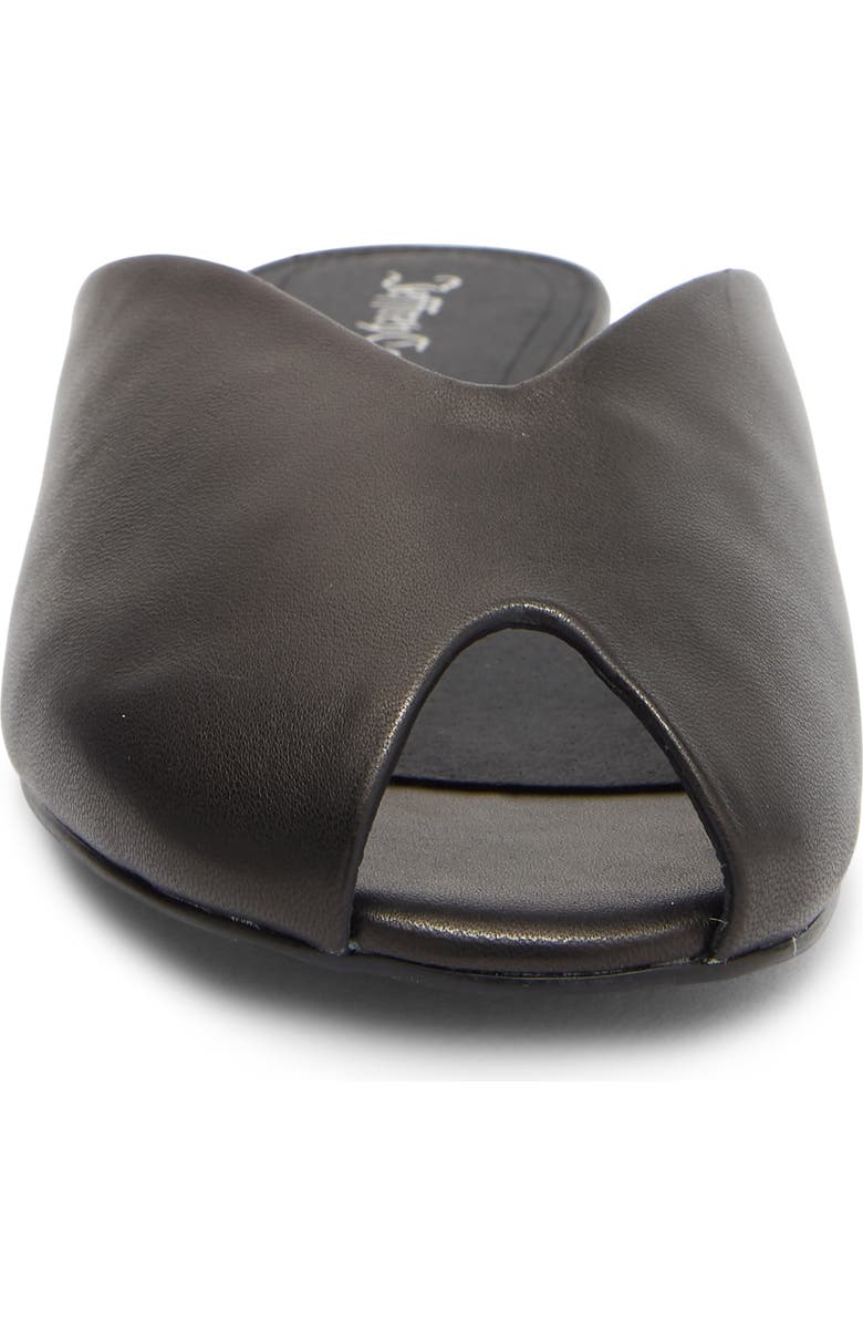 Jeffrey Campbell Indwell Peep Toe Slide Sandal, Alternate, color, Black