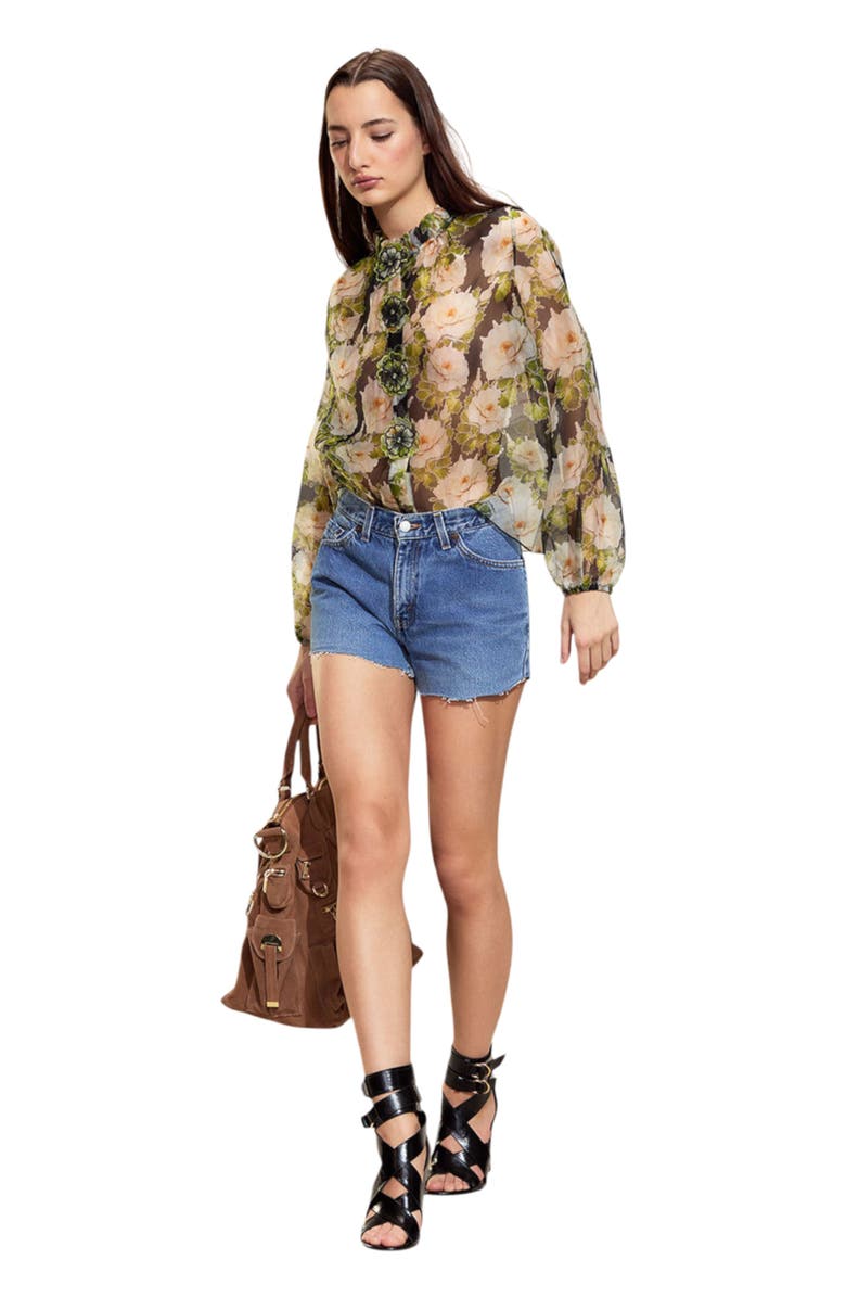 Cynthia Rowley Cornelia Silk Blouse, Alternate, color, 