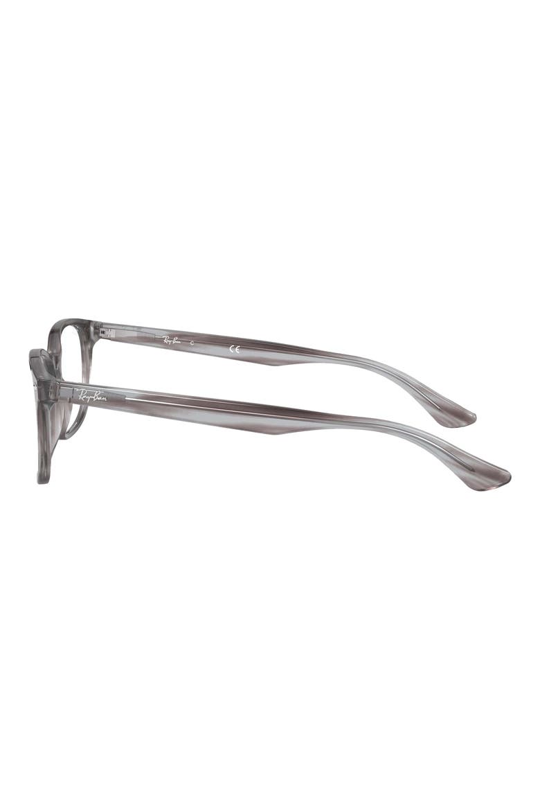 51mm Square Optical Glasses, Alternate, color, STRIPED GREY