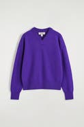 COS Merino Wool Layered V-neck Sweater