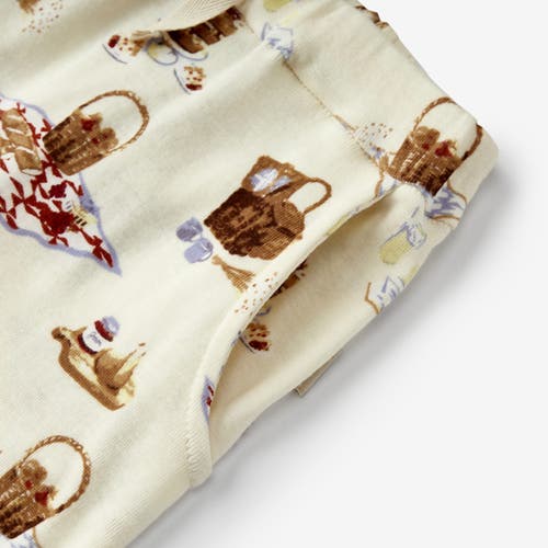 Milkbarn Organic Cotton Jogger In White