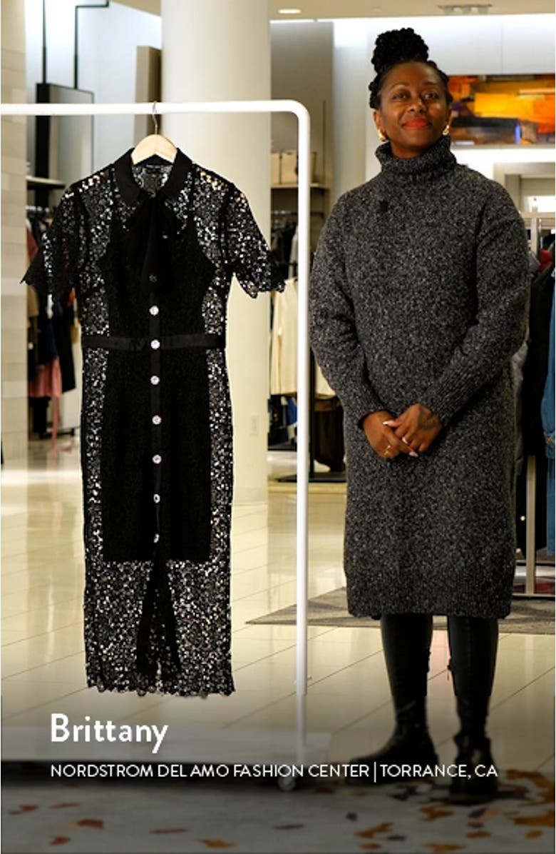 Floral Lace Midi Dress, sales video thumbnail