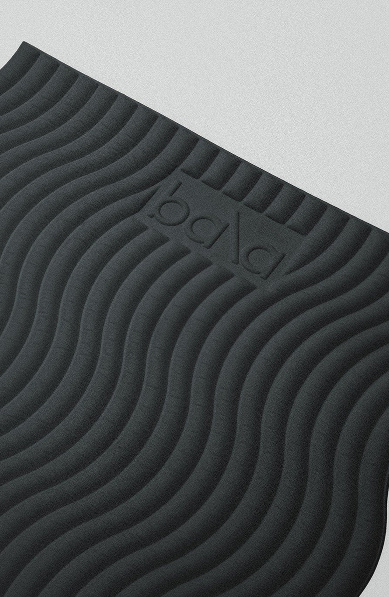 Bala The Plush Mat, Alternate, color, Charcoal / Wavy