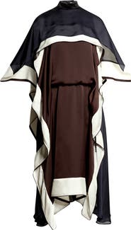 Sacai Satin X Chiffon Dress