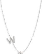 MESHMERISE Bezel Diamond Initial Chain Necklace - 0.2ct.