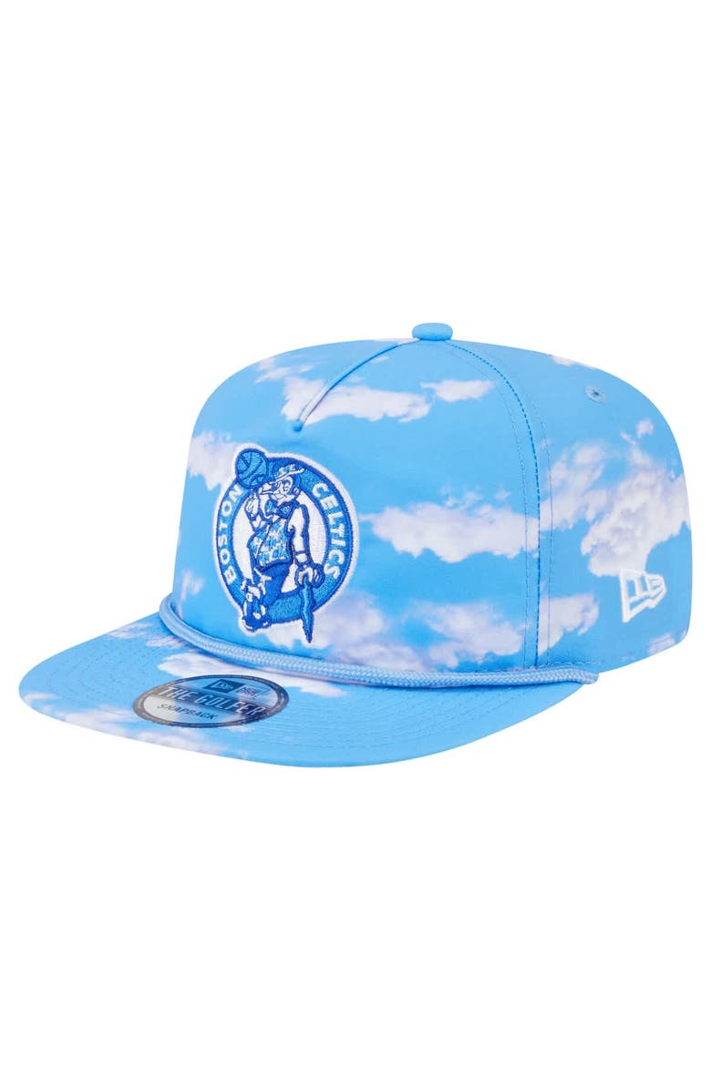 New Era Men's New Era Light Blue Boston Celtics Head in the Clouds Golfer Rope Adjustable Hat, Main, color, Light Blue