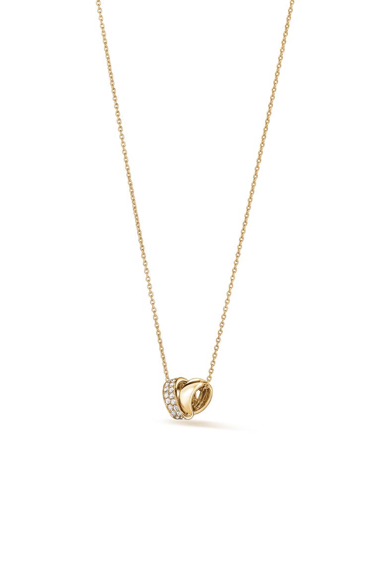 18k Gold Diamond Rondel Pendant Necklace, Alternate, color, 18K YELLOW GOLD/DIAMOND