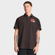Nike Men's Nike Brown Cleveland Browns Sideline Woven Dri-FIT Polo