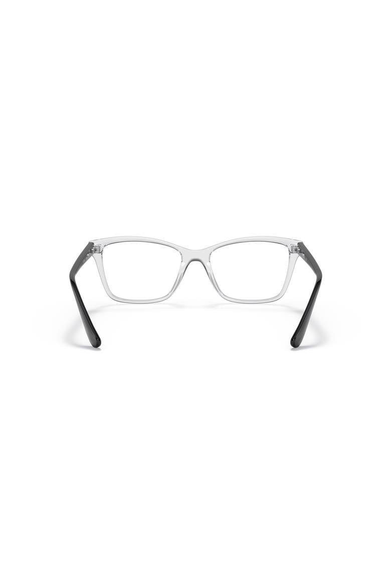 53mm Rectangle optical glasses, Alternate, color, Transparent