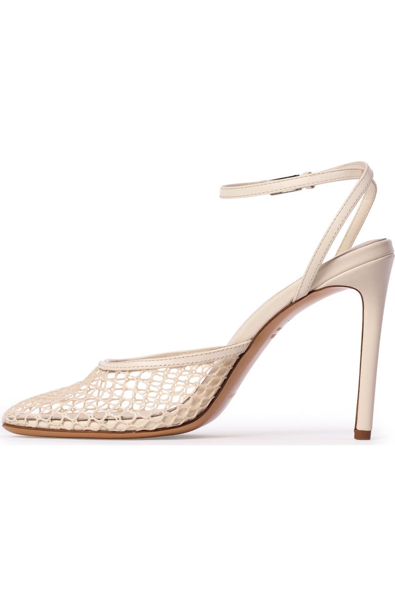 BLACK SUEDE STUDIO Millie Ankle Strap Pump, Alternate, color, Coconut Mesh