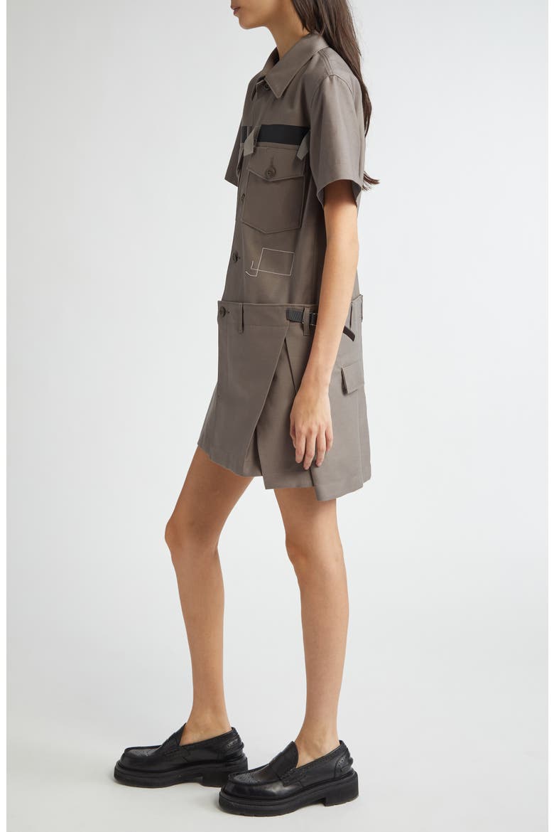 Cotton Cargo Dress, Alternate, color, TAUPE