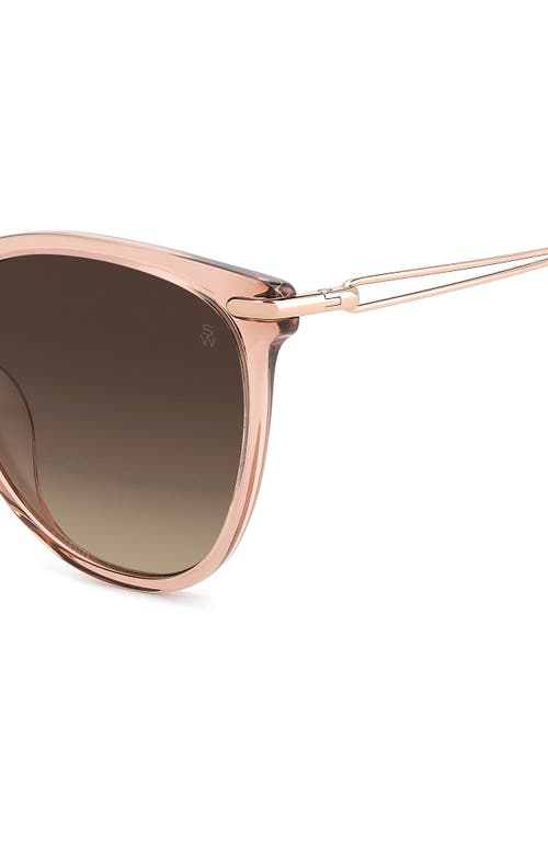 Stuart Weitzman 58mm Gradient Butterfly Sunglasses In Brown