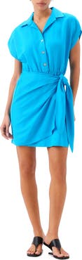 FIFTEEN TWENTY Ryann Linen Blend Shirtdress