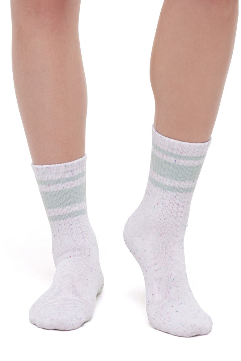 Nadine Sweatshirt, Shorts & Socks Set, Alternate, color, GRAY MIST/BLACK/WHITE