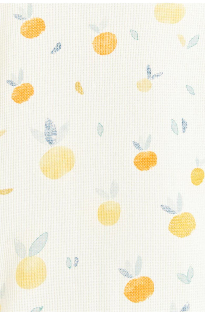 Babycottons Premium Cotton Nature Waffle Snug Footie Pajamas For Infant, Alternate, color, Off White