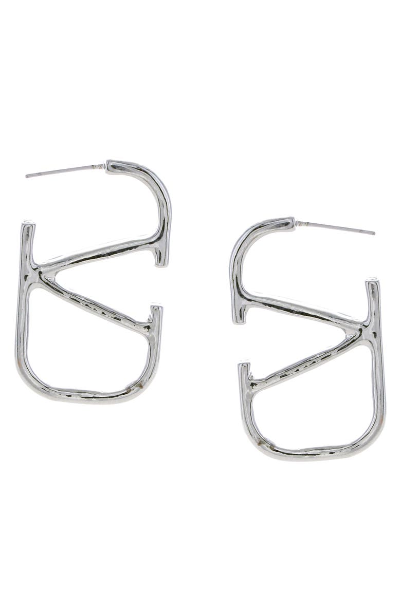 OLIVIA WELLES V Drop Earrings, Main, color, Silver