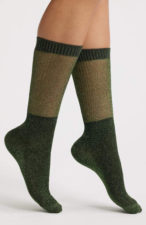 Shimmery Lights Crew Socks