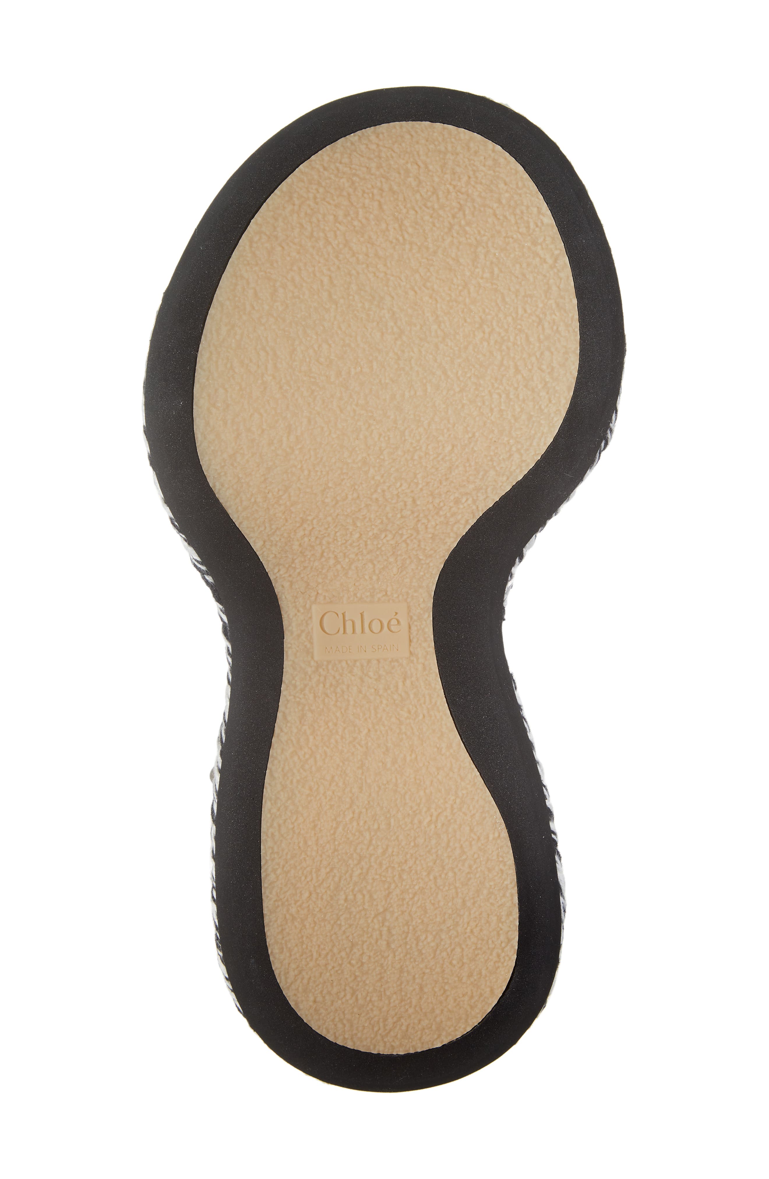 Chloé Meril Woven Platform Sandal, Alternate, color, White/ Black