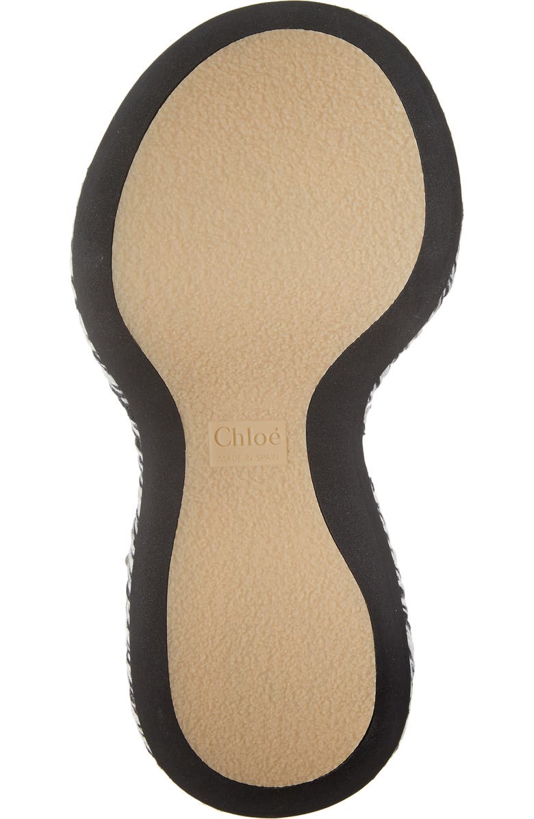 Chloé Meril Woven Platform Sandal, Alternate, color, White/ Black