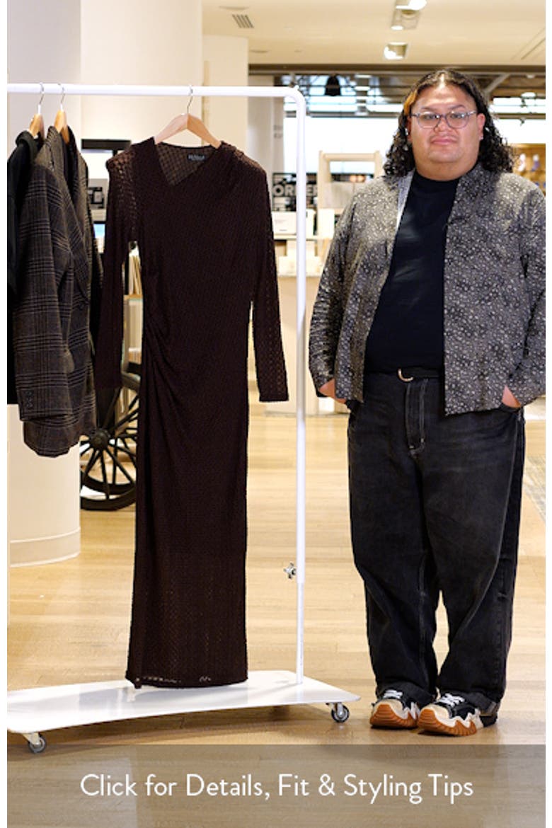 Naomi Long Sleeve Texture Knit Dress video