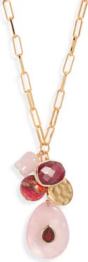NEST Jewelry Rose Quartz Charm Necklace