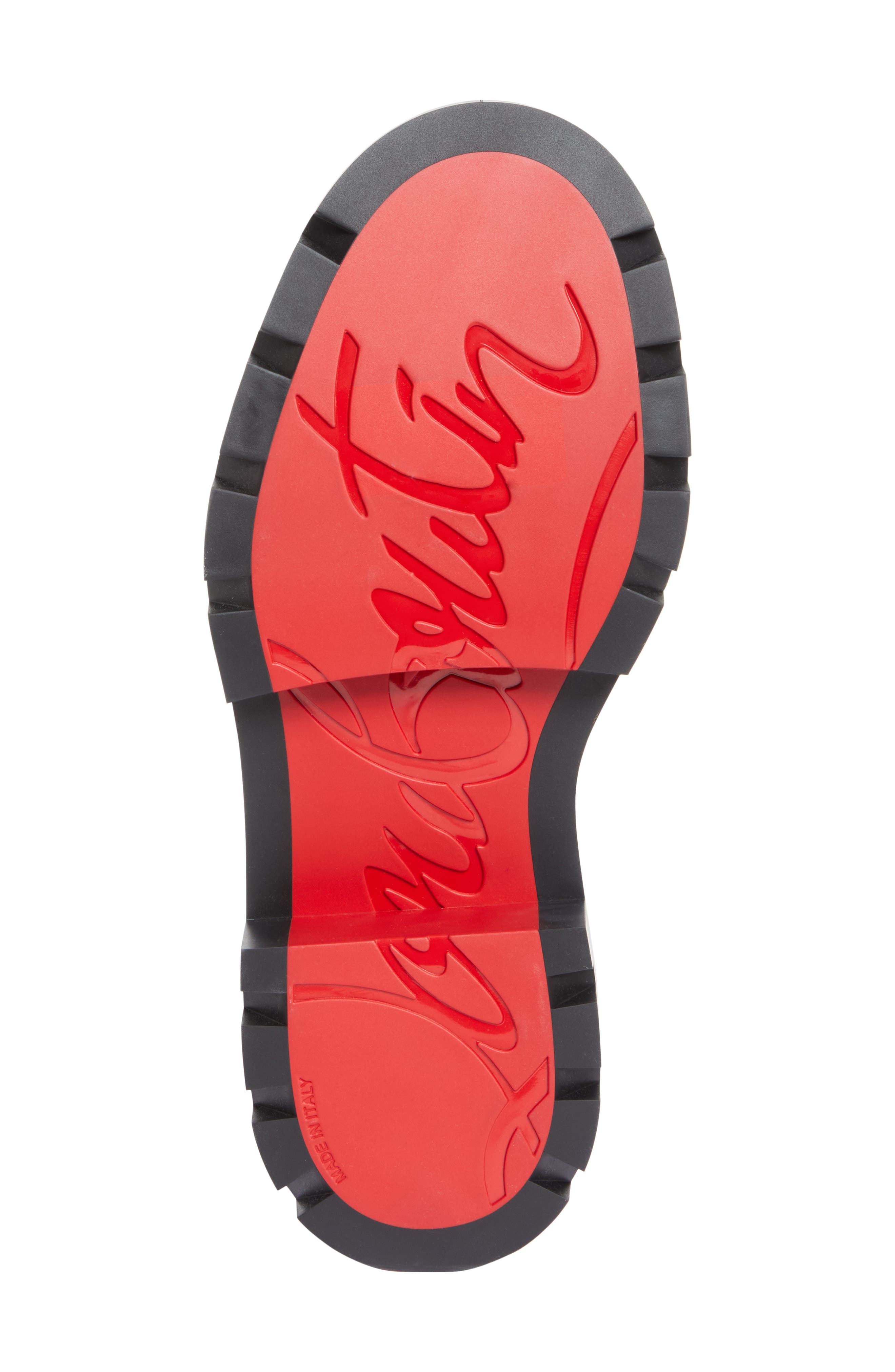 Christian Louboutin St. Roch Stud Platform Loafer, Alternate, color, Black