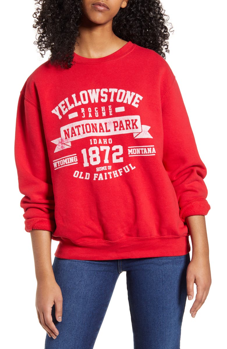 Neema California Zane Yellowstone Graphic Sweatshirt, Main, color,