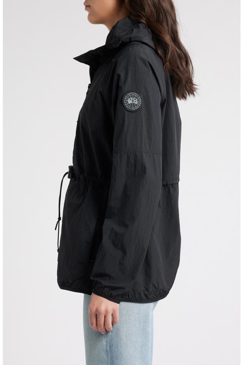 Lundell Water Repellent Hooded Jacket, Alternate, color, BLACK